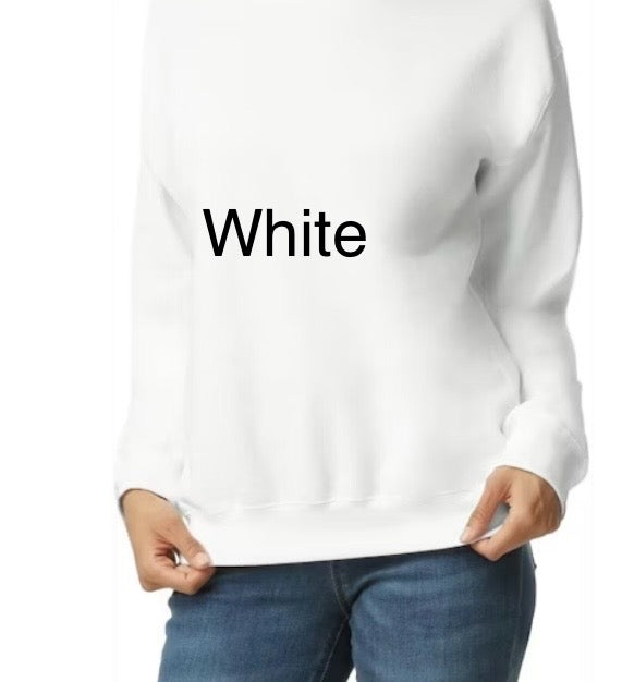 Crewneck with pressed transfer