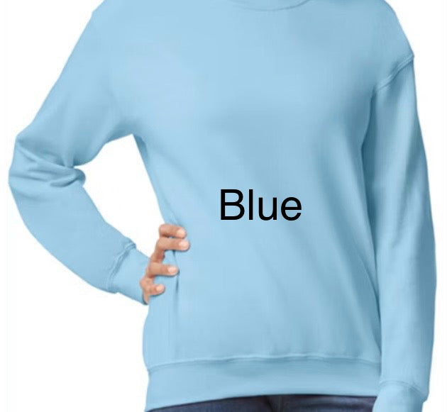 Crewneck with pressed transfer