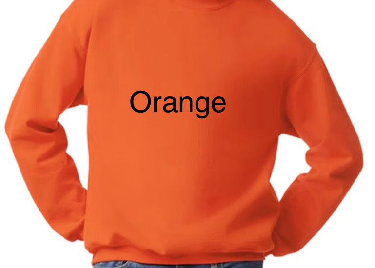 Crewneck with pressed transfer