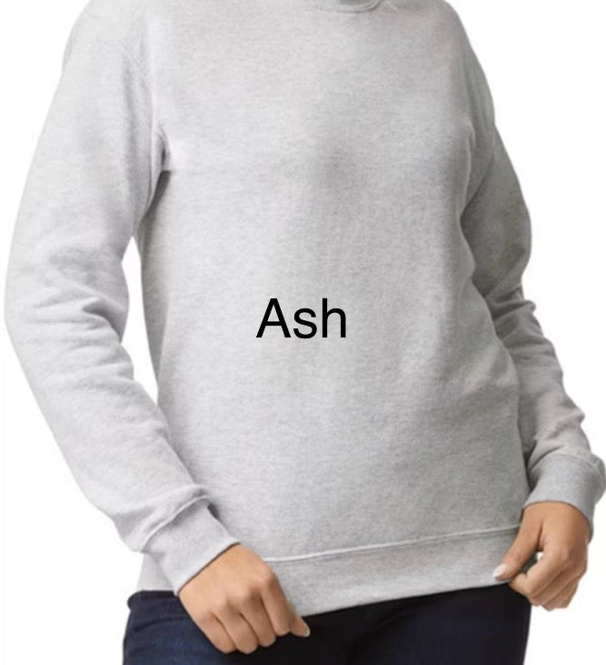 Crewneck with pressed transfer