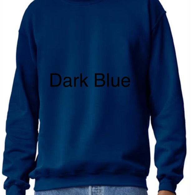 Crewneck with pressed transfer