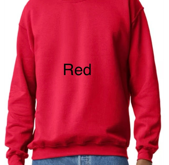 Crewneck with pressed transfer