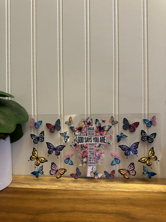 God says you are with butterflies