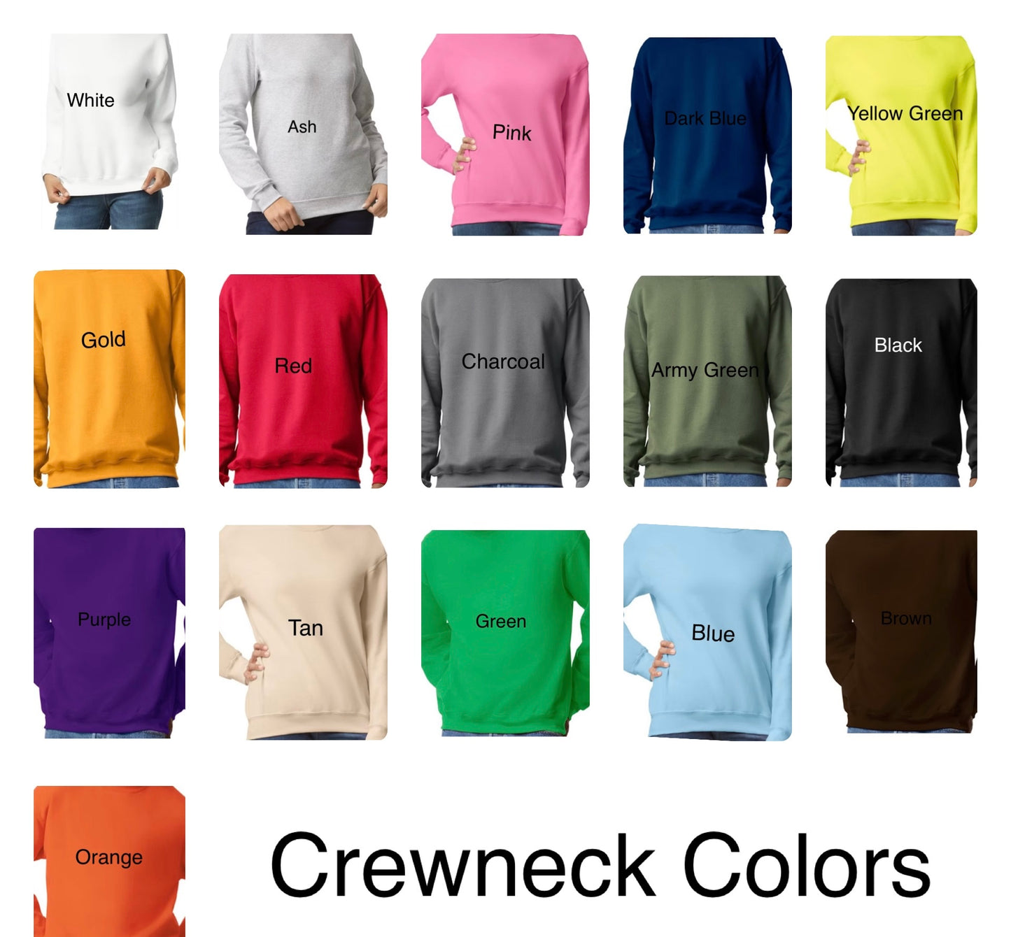 Crewneck with pressed transfer