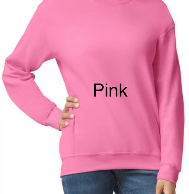 Crewneck with pressed transfer