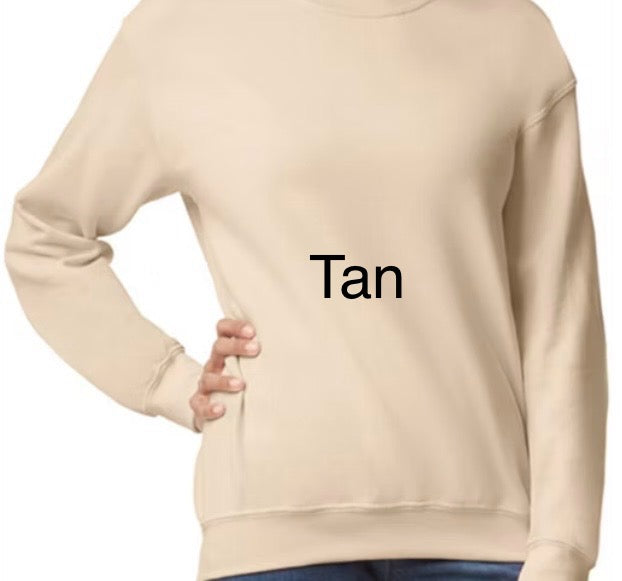 Crewneck with pressed transfer