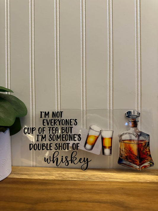 Double shot of whiskey