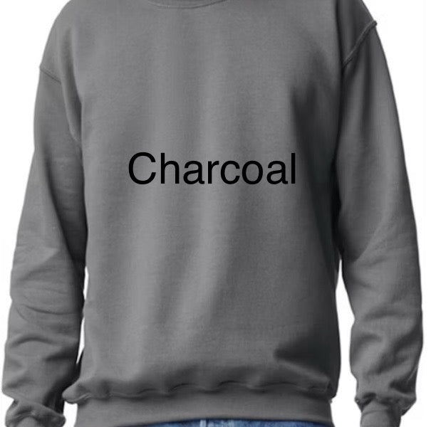 Crewneck with pressed transfer