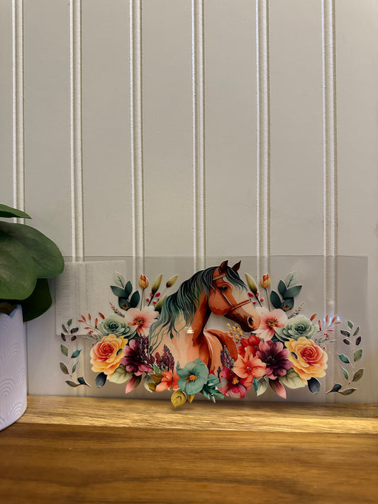 Horse and Flowers