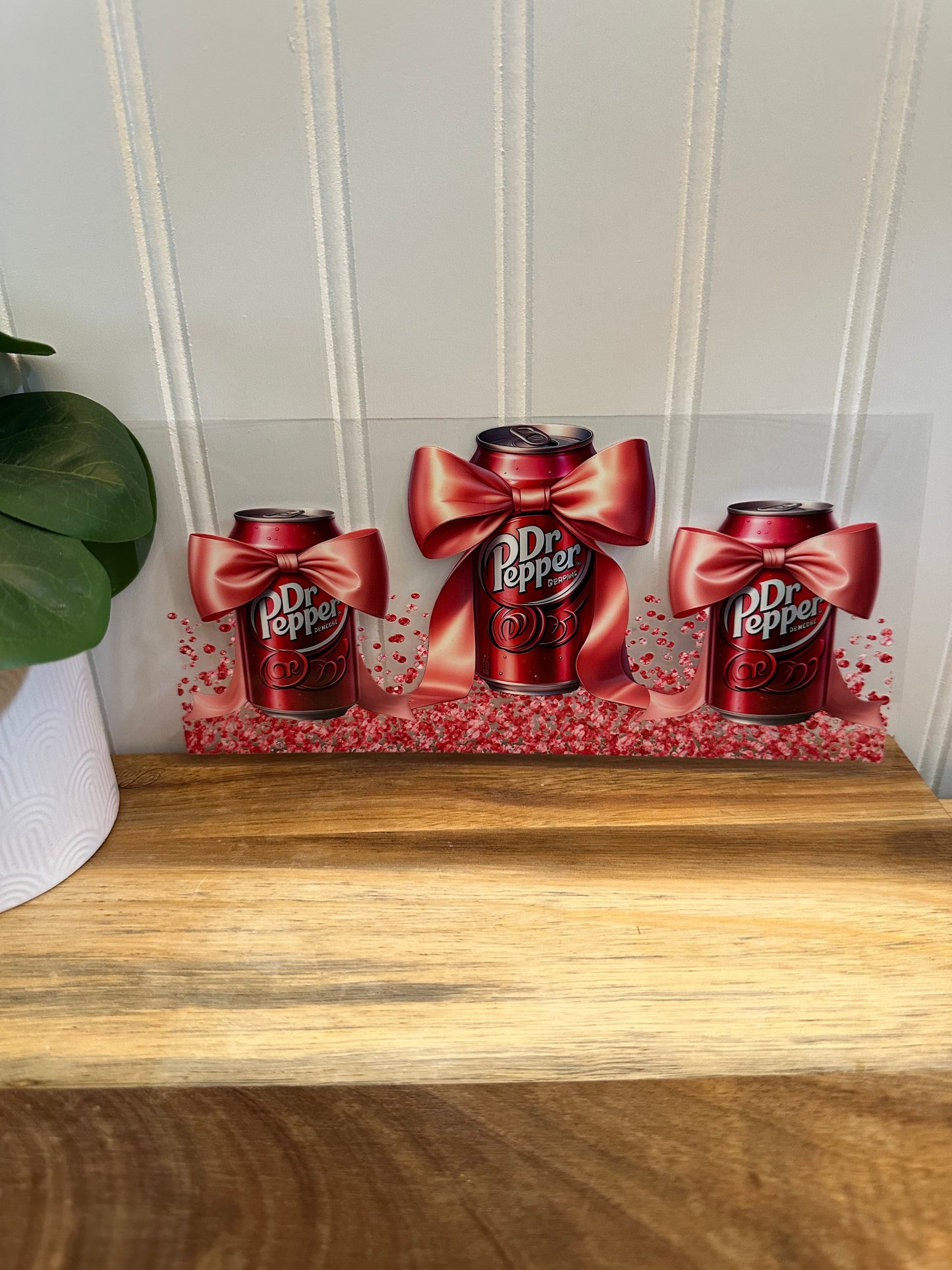 Dr Pepper with bows