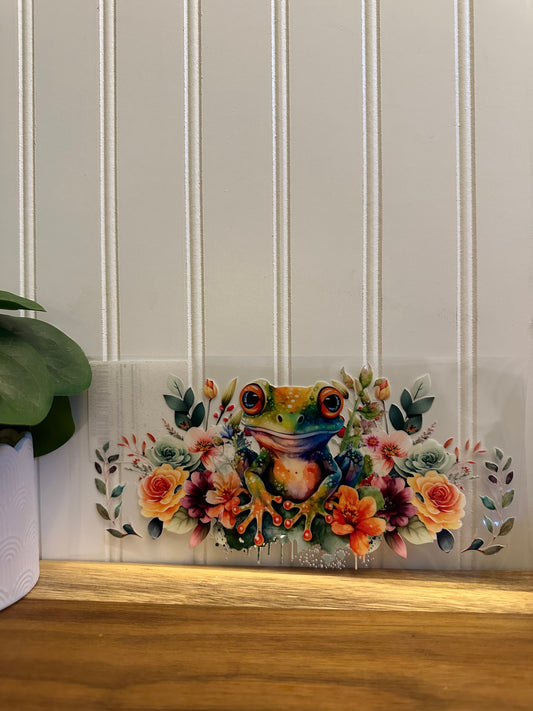 Frog and flowers