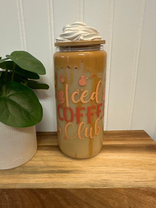 Iced Coffee Club With Whipped Lid