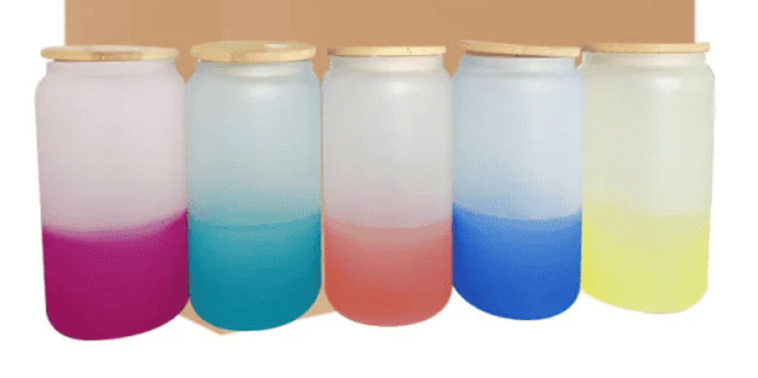 16oz glass color changing