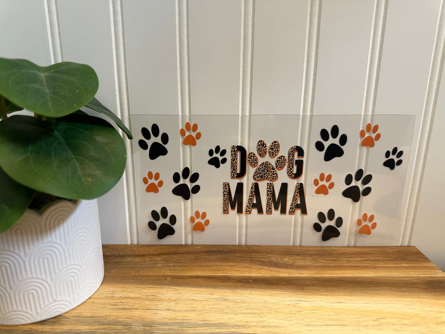 dog mama cheetah & orange